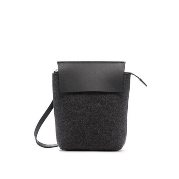 Graf Lantz Handbags - Graf Lantz Kita Crossbody Merino Wool Felt In Charcoal Grey